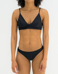 sustainable swimwear top ollie full black