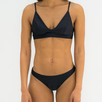 sustainable swimwear top ollie full black