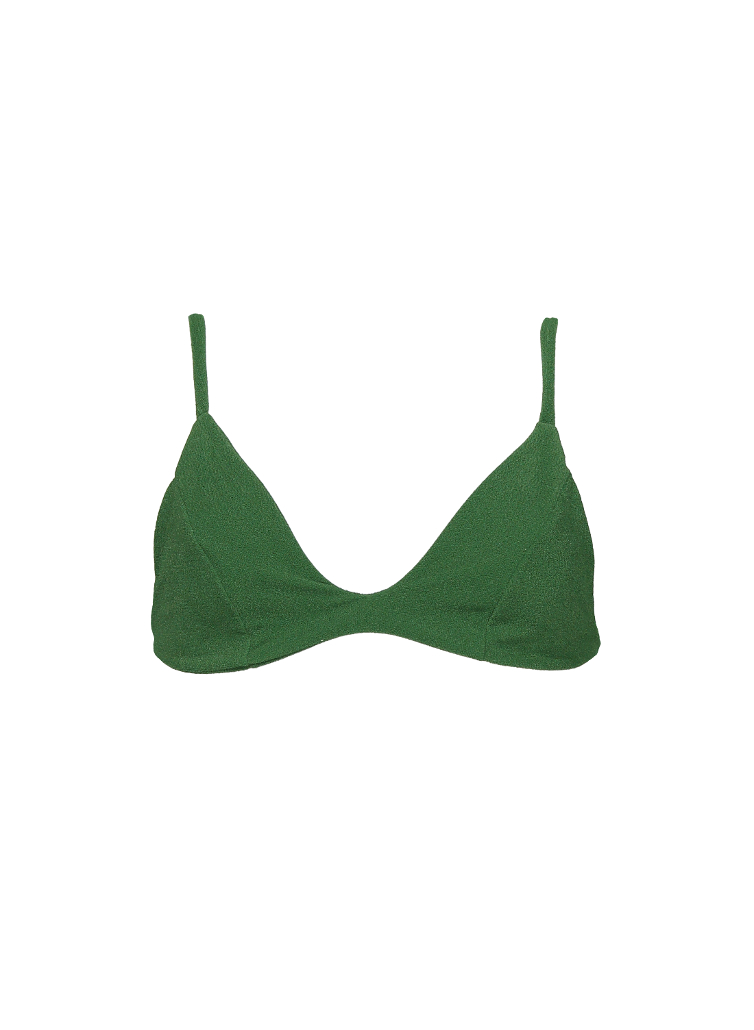 sustainable swimwear top kaya palma green