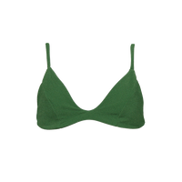 sustainable swimwear top kaya palma green