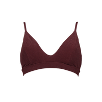 sustainable swimwear top ollie wine