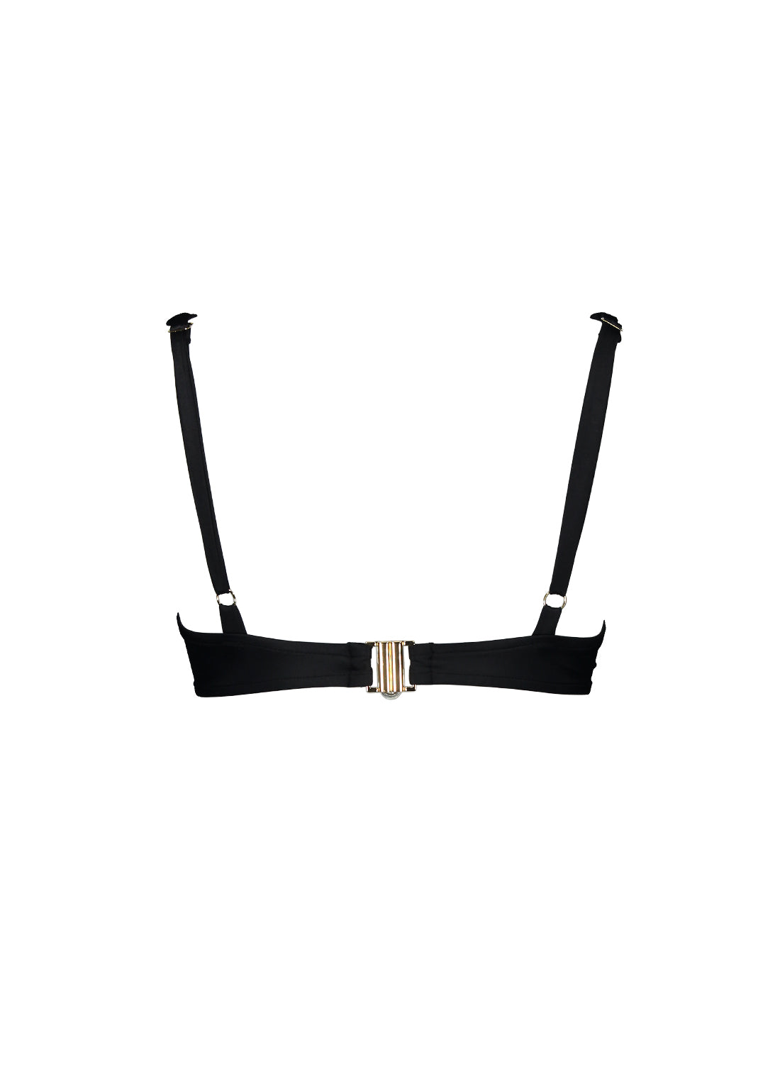 sustainable swimwear top chloe full black