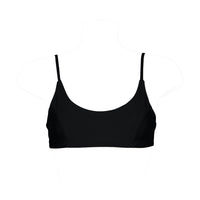 sustainable swimwear top zoe full black