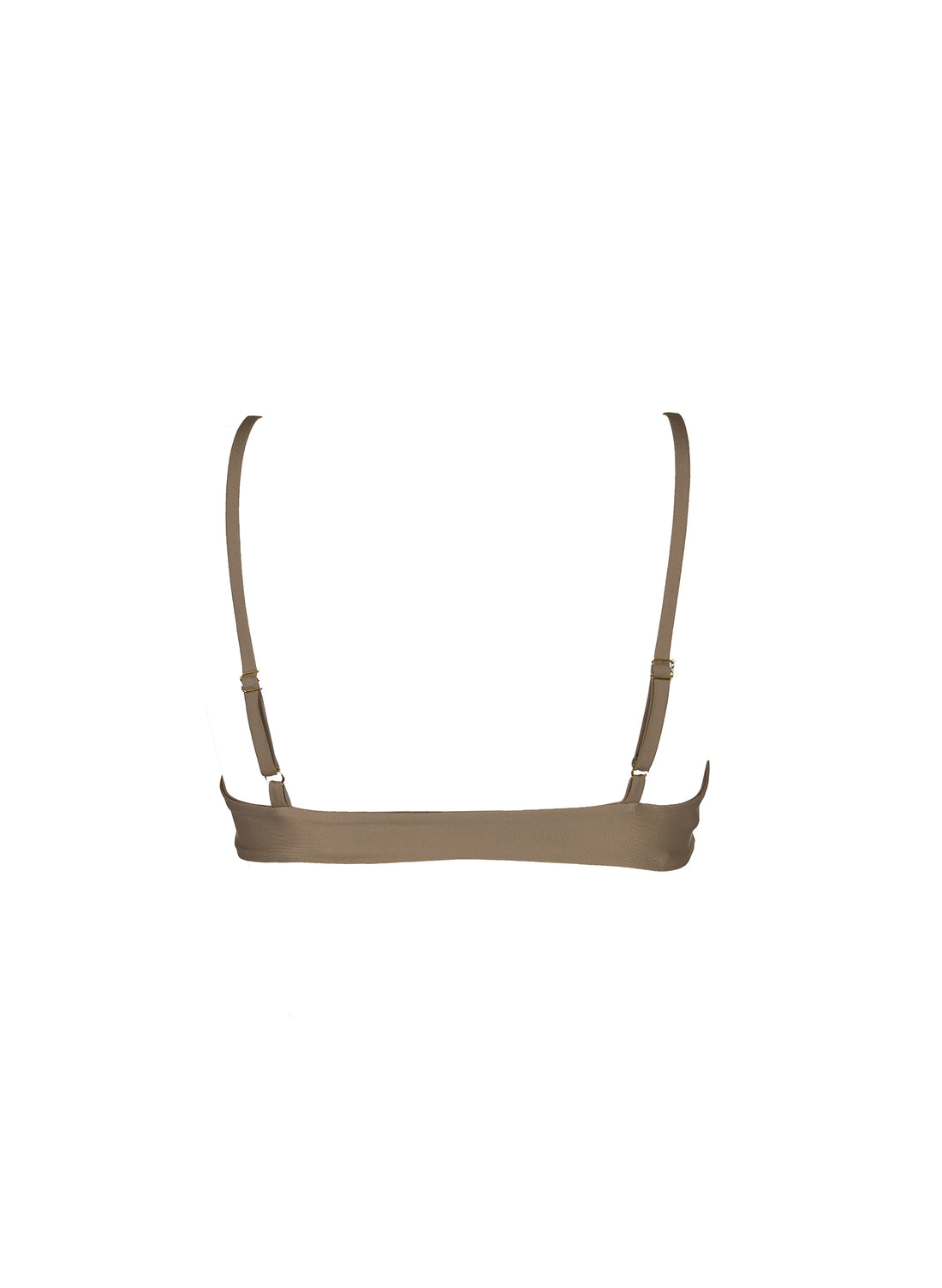 sustainable swimwear top zoe timeless brown