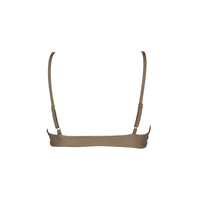 sustainable swimwear top zoe timeless brown
