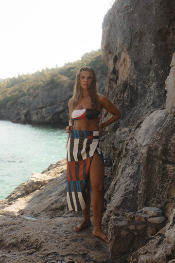 conscious x sienna sandy pareo midnight stripes