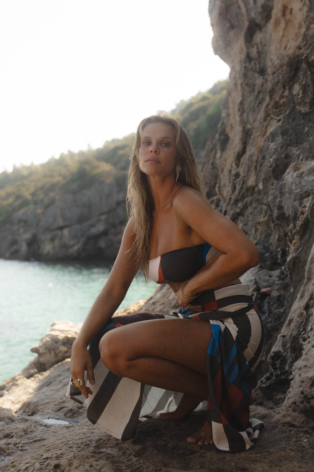 conscious x sienna sandy pareo midnight stripes