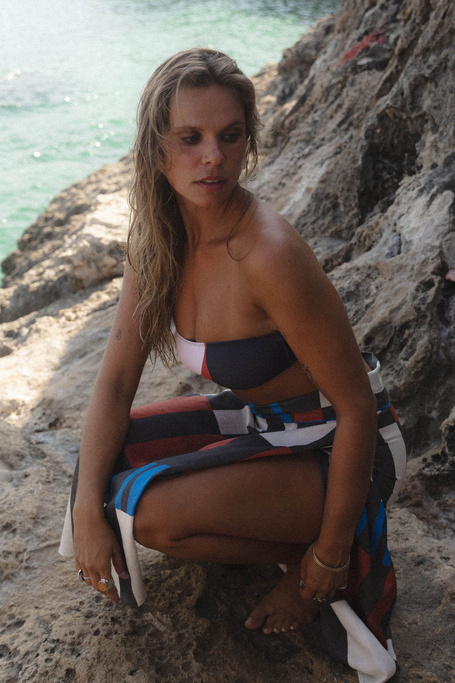 conscious x sienna sandy pareo midnight stripes