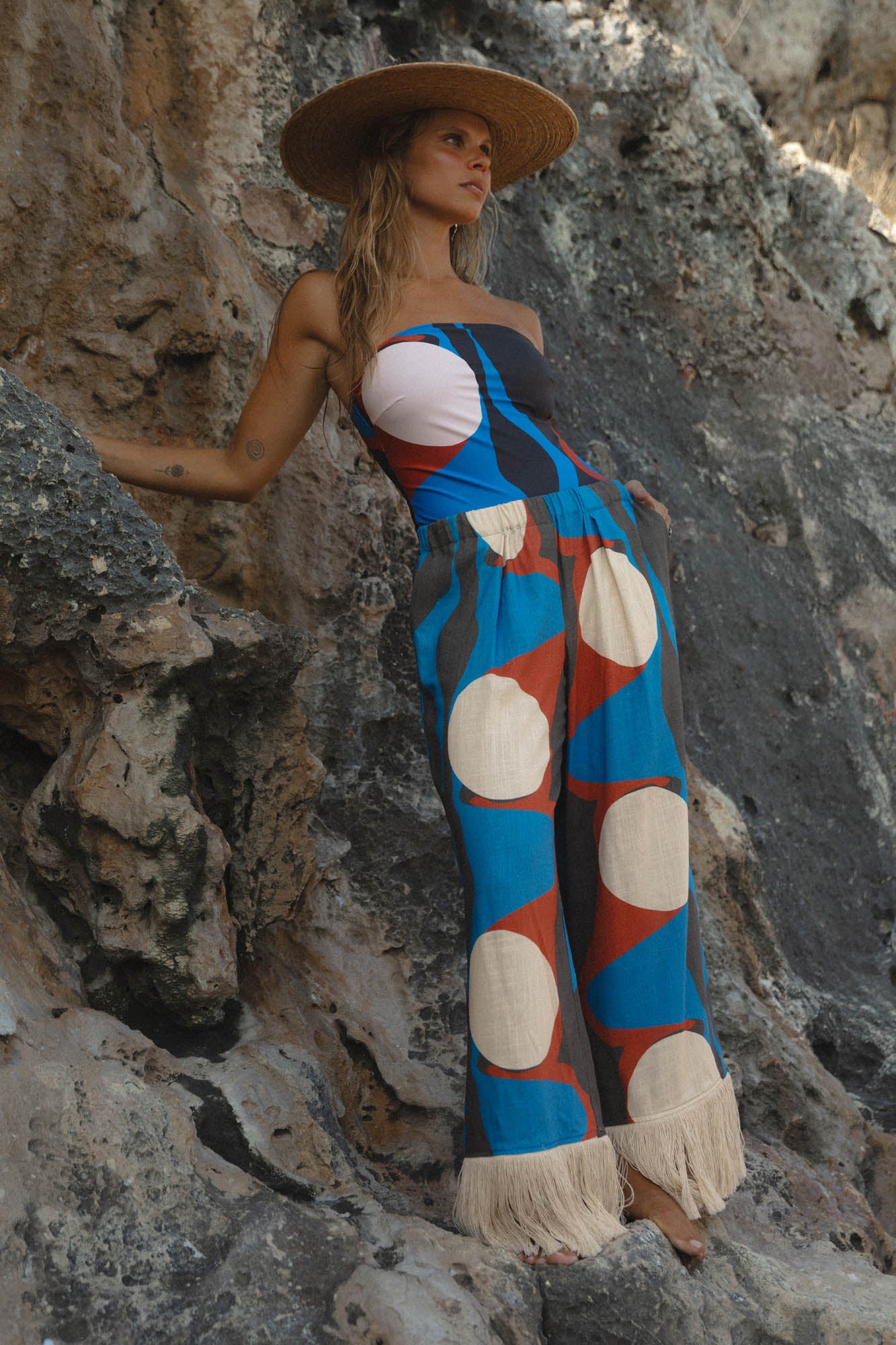 conscious x sienna sustainable swimwear swimsuit midnight circle