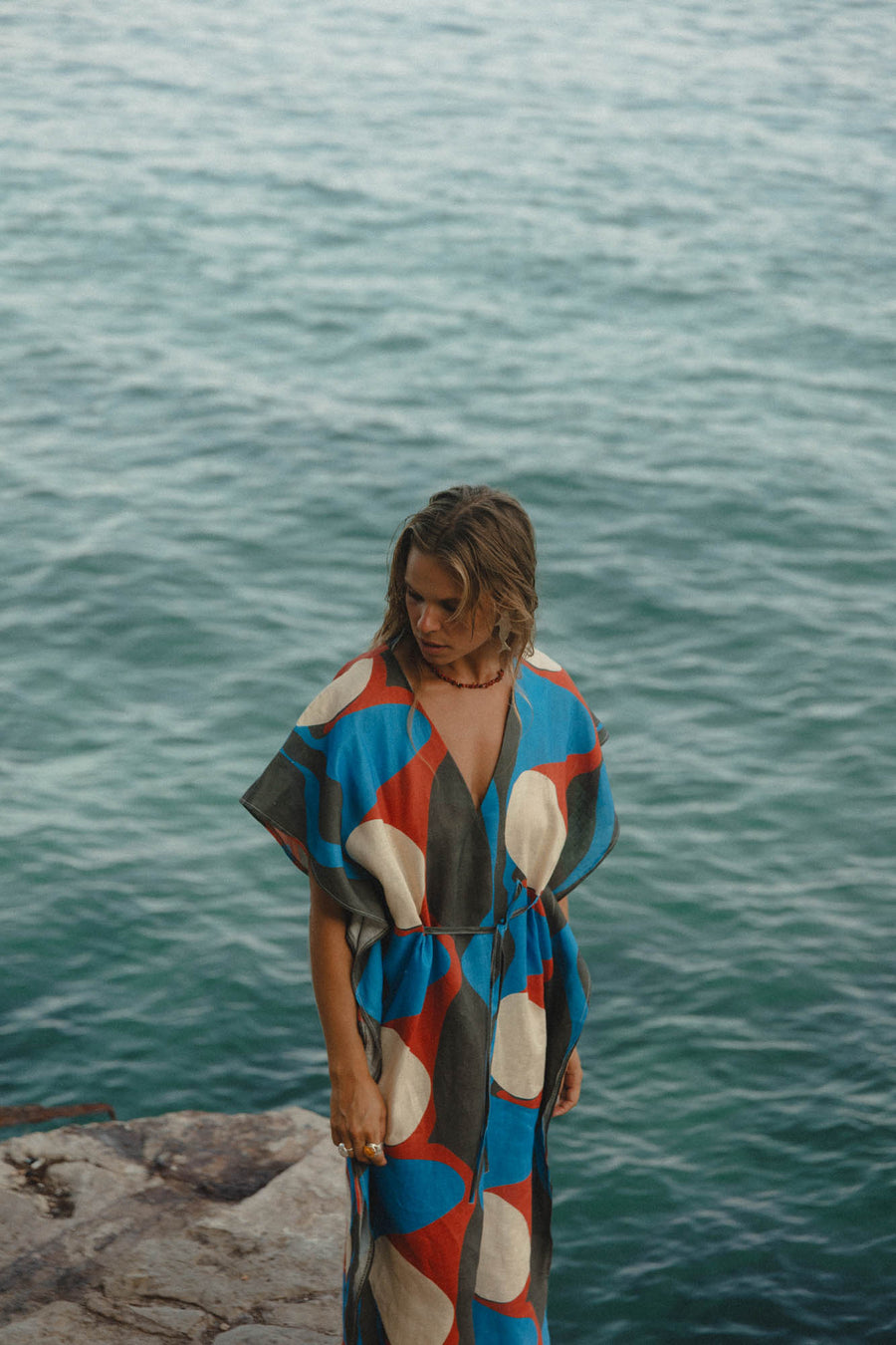 conscious x sienna solace kaftan midnight circle