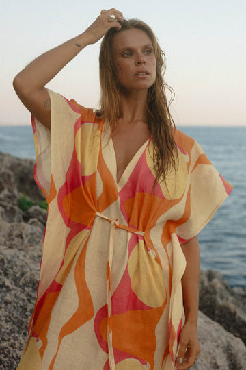 conscious x sienna solace kaftan midday circle