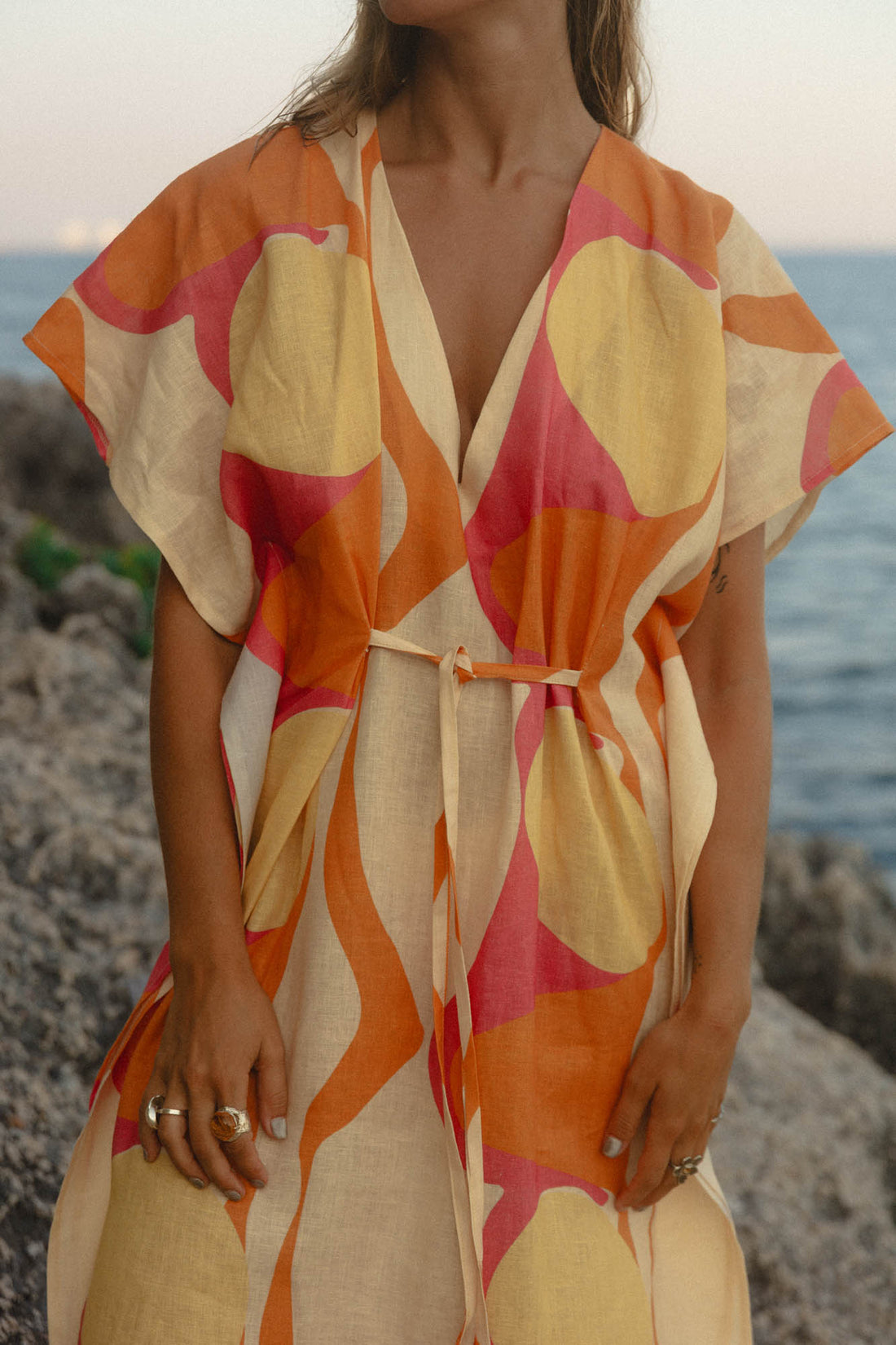 conscious x sienna solace kaftan midday circle