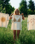 sustainable organic cotton t-shirt x hannah hofinger in bikini club