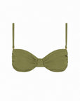 sustainable swimwear top paloma olive green