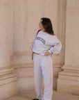 organic cotton conscious sweatshirt in light grey