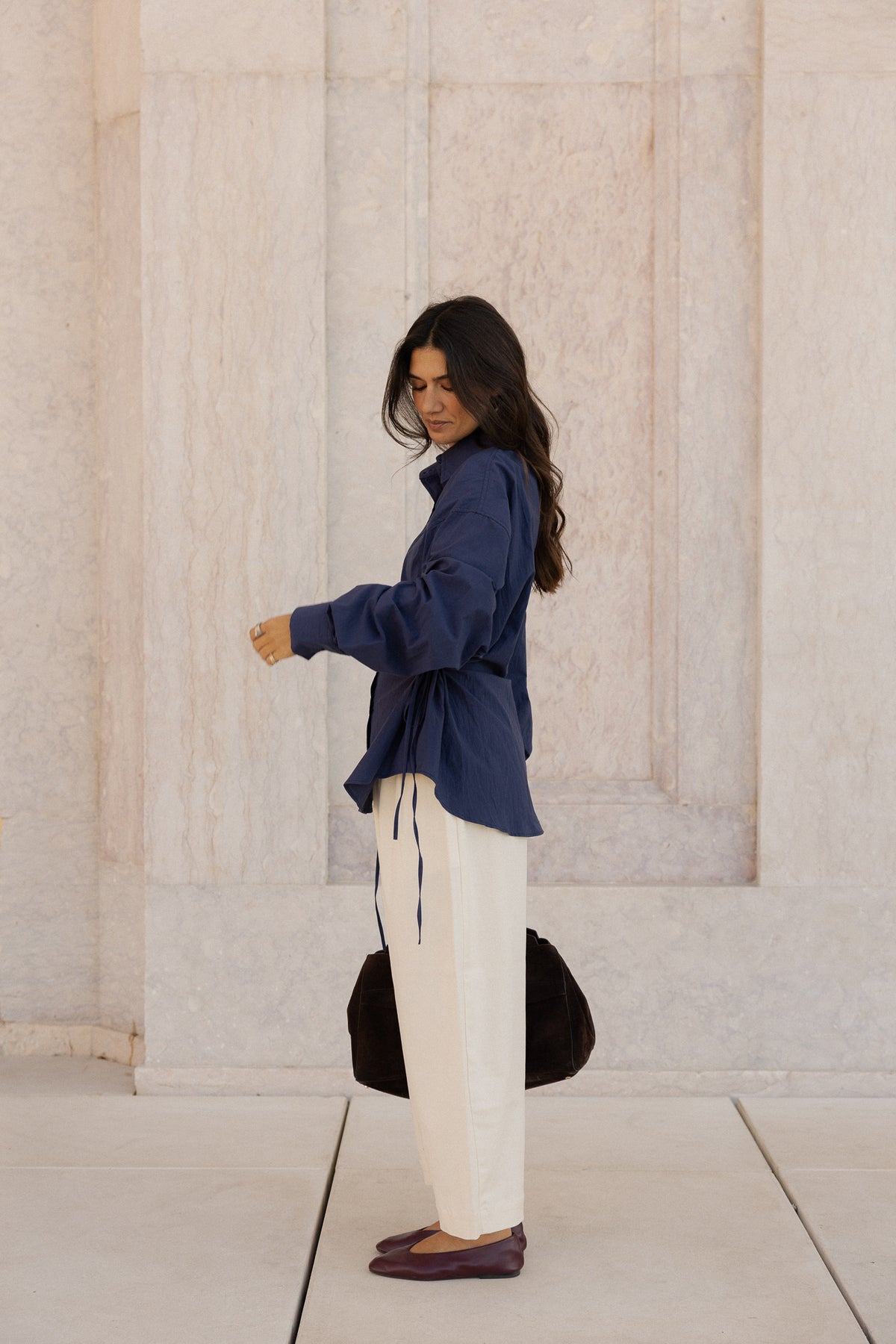 barrel soft trousers in bare