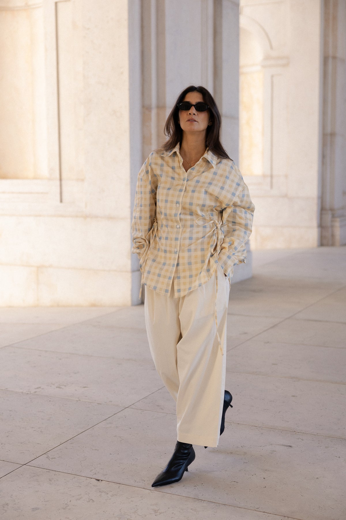 barrel soft trousers in bare
