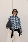 bomber cloud jacket in midnight vichy