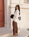 barrel soft trousers in expresso