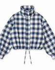bomber cloud jacket in midnight vichy