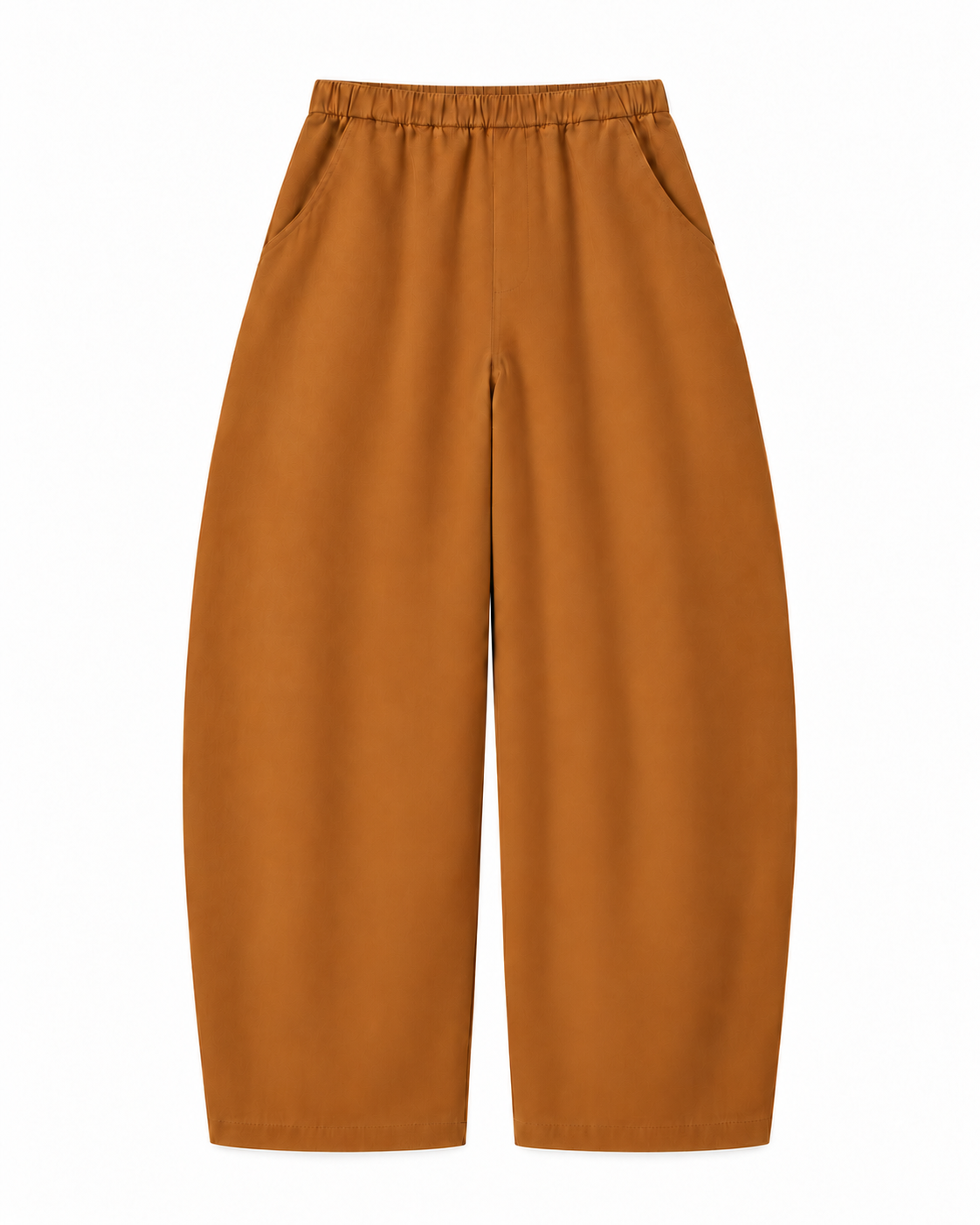 barrel soft trousers in caramel