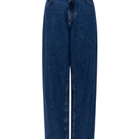 sustainable blue washed denim jeans