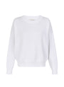 recycled cotton knitwear sweater in white