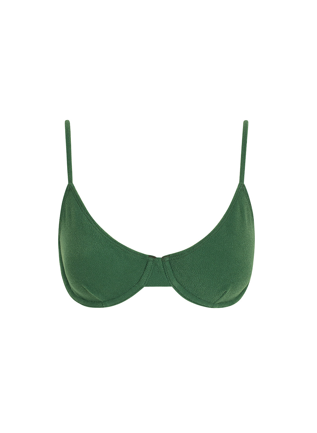 sustainable swimwear top eva palma green