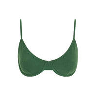 sustainable swimwear top eva palma green