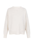 recycled wool knitwear sweater in off-white