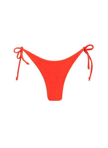 sustainable swimwear bottoms nala in red orange limited ed.