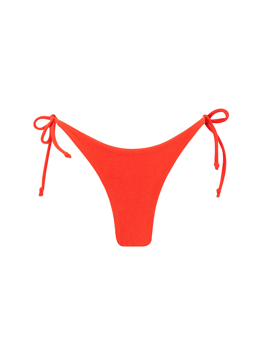 sustainable swimwear bottoms nala in red orange limited ed.