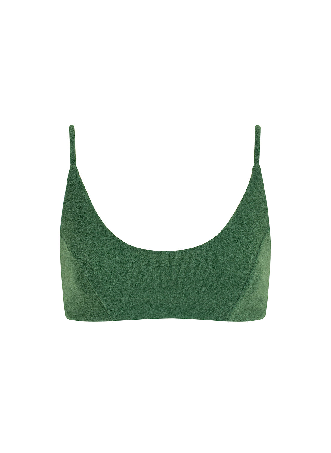 sustainable swimwear top zoe palma green