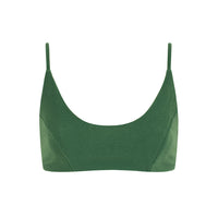 sustainable swimwear top zoe palma green