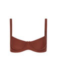 sustainable swimwear top chloe bronzed dusk