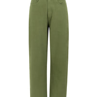 denim trousers green