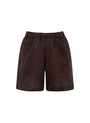 amber linen shorts