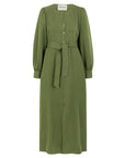 eli denim dress green