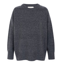 recycled wool knitwear sweater in grey