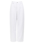 sustainable white washed denim jeans