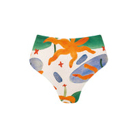 sustainable swimwear bottoms saint abstract print