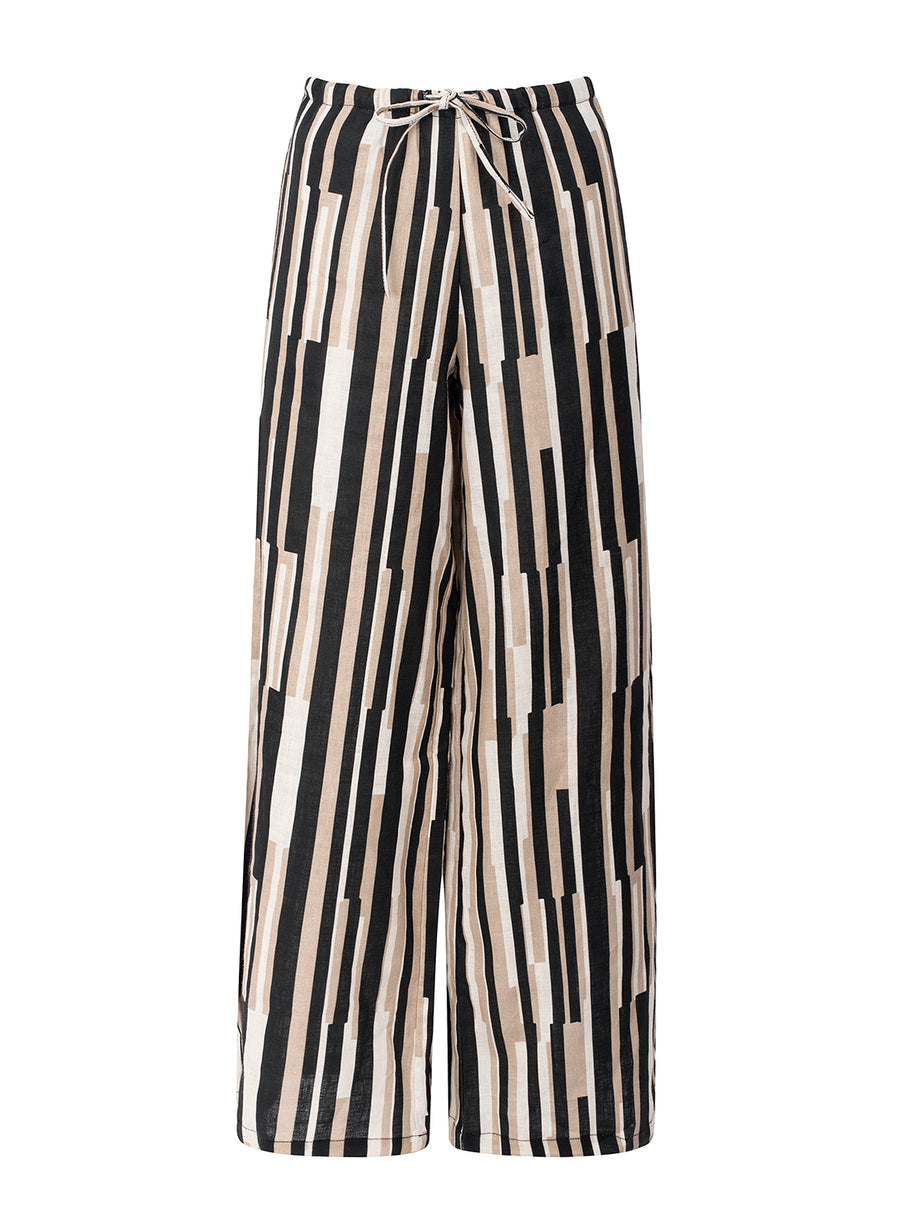 linen trousers earth lines