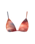 conscious x sienna sustainable swimwear top triangle sunset
