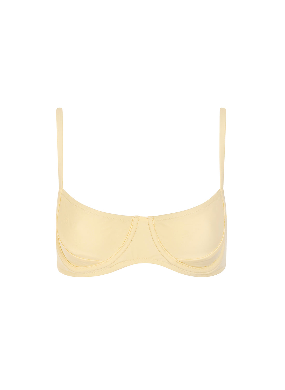 sustainable swimwear top chloe butter cream