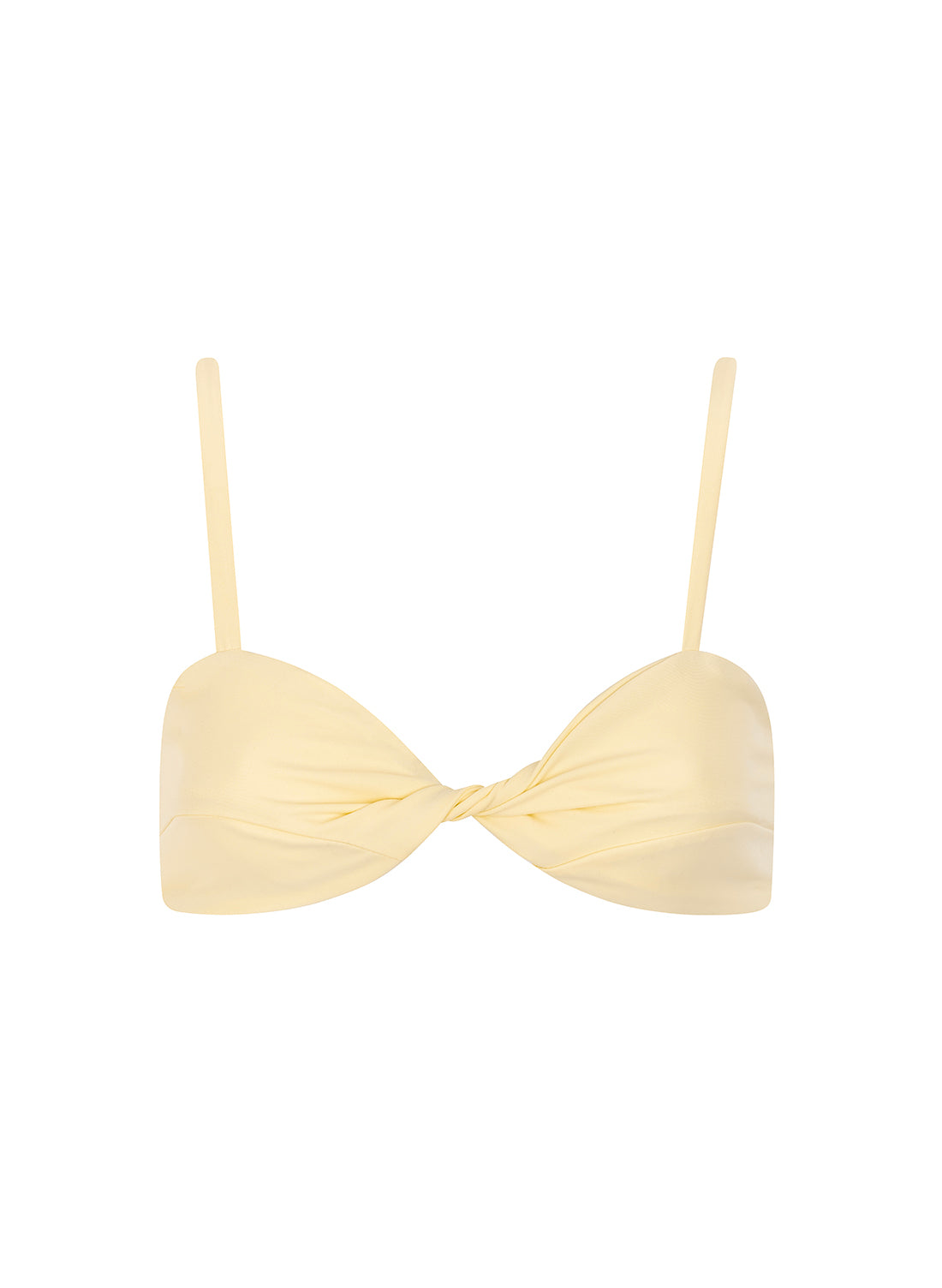 sustainable swimwear top aria butter cream