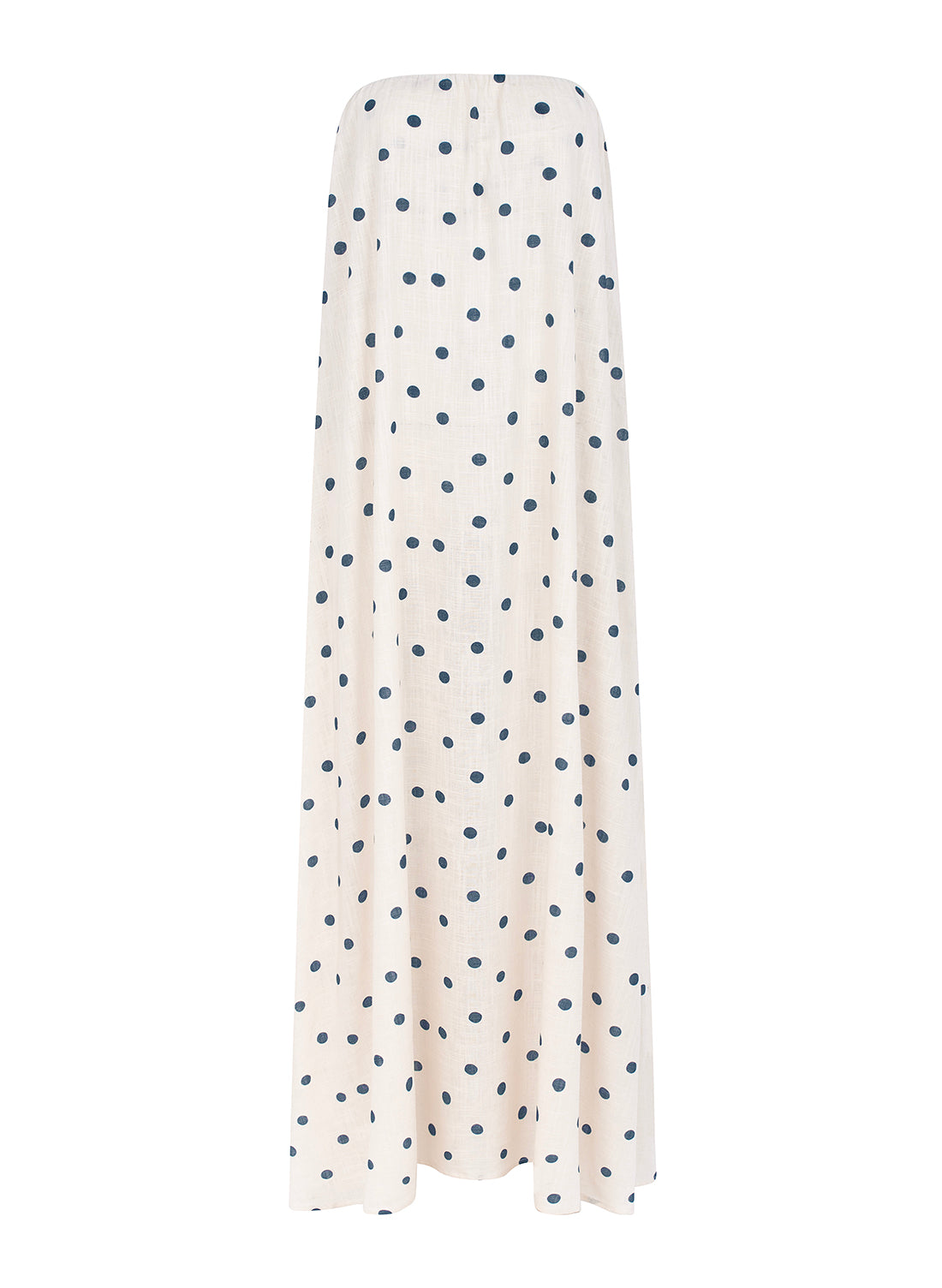 caicai linen dress shell dots