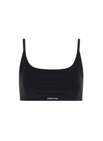 recycled ACTIVE top in black