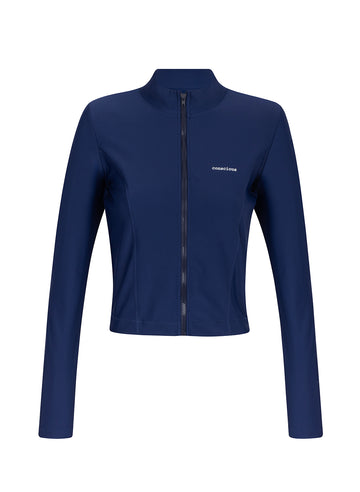 recycled ACTIVE zip jacket in navy