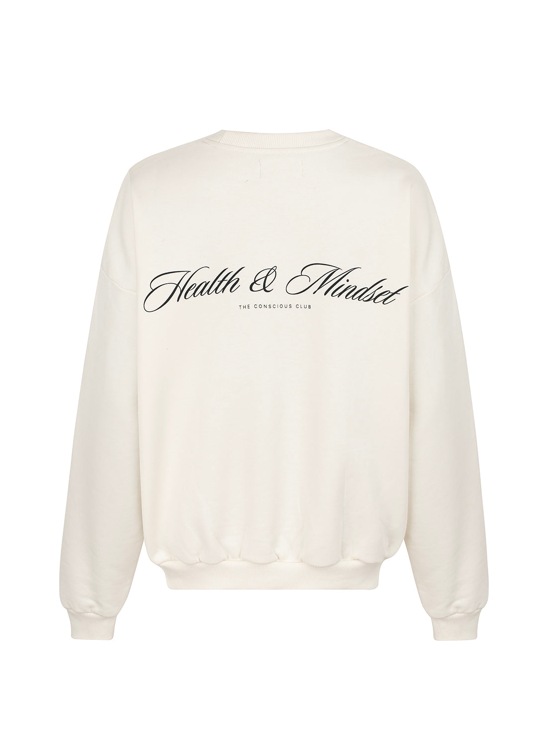 organic cotton sweatshirt in off-white
