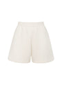 organic cotton tracksuit shorts in white